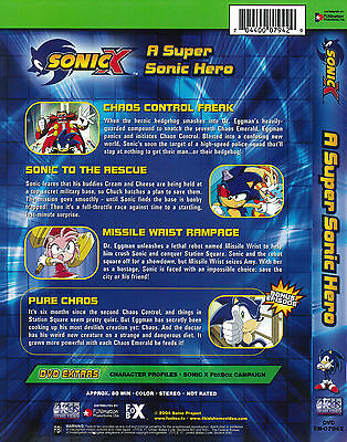  Sonic X: A Super Sonic Hero, Vol. 1 (Chaos Control Freaks /  Sonic to the Rescue) : Video Games