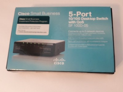 Cisco Small Business 100 Series Unmanaged (SD205T-NA) 5-Ports External Switch