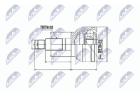NPZ-MZ-047 NTY Gelenksatz, Antriebswelle FüR Mazda