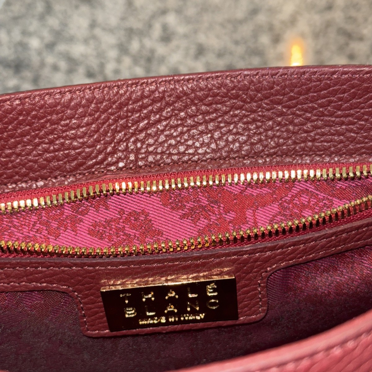 THALE BLANC - AUDREY SATCHEL: MAROON DESIGNER HANDBAG  display picture 3