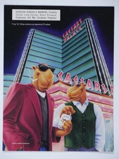 1996 Joe Camel Caesar's Palace Camel Light Las Vegas Vintage Original Print Ad