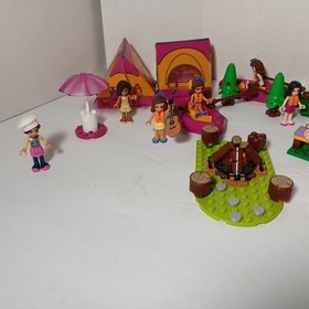 Lot Of LEGO Friends  Adventure Camping Rafting Mix & Match 2 Tent 7 Lego Friends