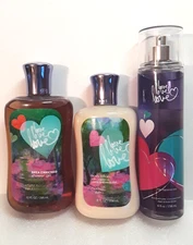 Bath Body Works LOVE LOVE LOVE Fragrance Mist Lotion Shower Gel / Hello Sunshine