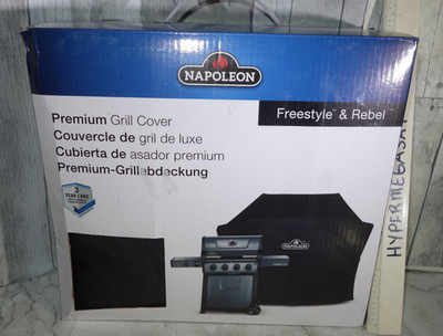 Napoleon Freestyle 425 365 and Rebel Series Premium BBQ Grill Cover Black 61444