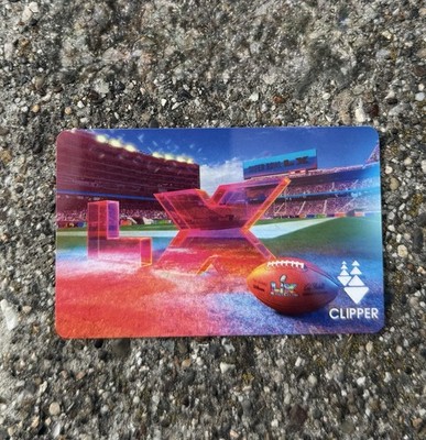 Clipper Card Super Bowl 60 LX Levi s Stadium Design San Francisco SF 49ers