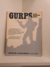 GURPS Blank Character Sheets, RPG Steve Jackson Games, Softcover