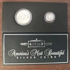 1936 ~ America's Most Beautiful Silver Coins ~ Mercury Dime Walking Liberty Half
