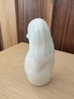 White Glossy Ceramic Religious Praying Girl Figurine, Bottom Mark M 6 — photo 7