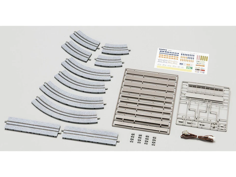 Tomix 91084 - Straßenbahngleis Grundset MA WT mit Pflastersteinen - Spur N - NEU