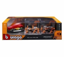 Burago Formula 1 Racing Pit Lane Paddock Set 1:43 Mclaren LAST ONE!!