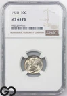 1920 Mercury Dime, Full Split Bands, NGC MS 63 FSB ** Lustrous Premium Quality!
