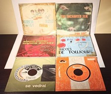 LOTTO MISTO DI DISCHI IN VINILE 45/33 GIRI N°26 PEZZI 