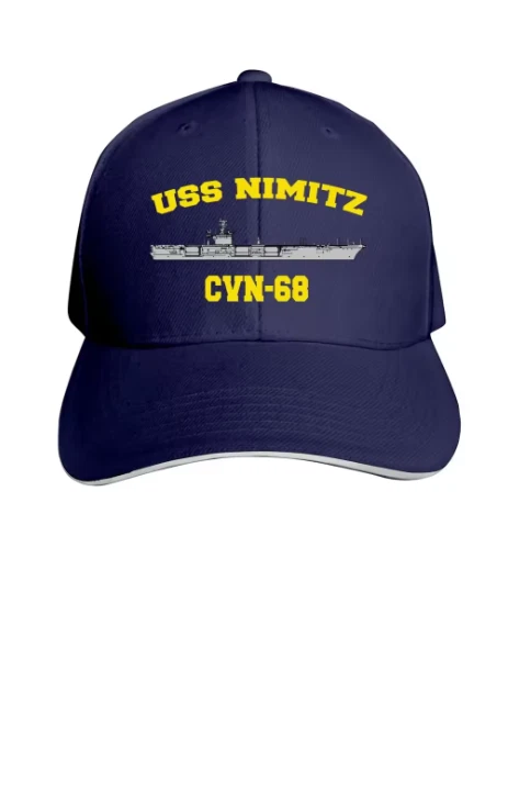 USS Nimitz Baseball Cap USS Nimitz CVN-68 Adjustable Lightweight Sun Protection