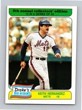 Keith Hernandez 1985 Topps Drake's Big Hitters Plus Super Pitchers #15 NM-MT