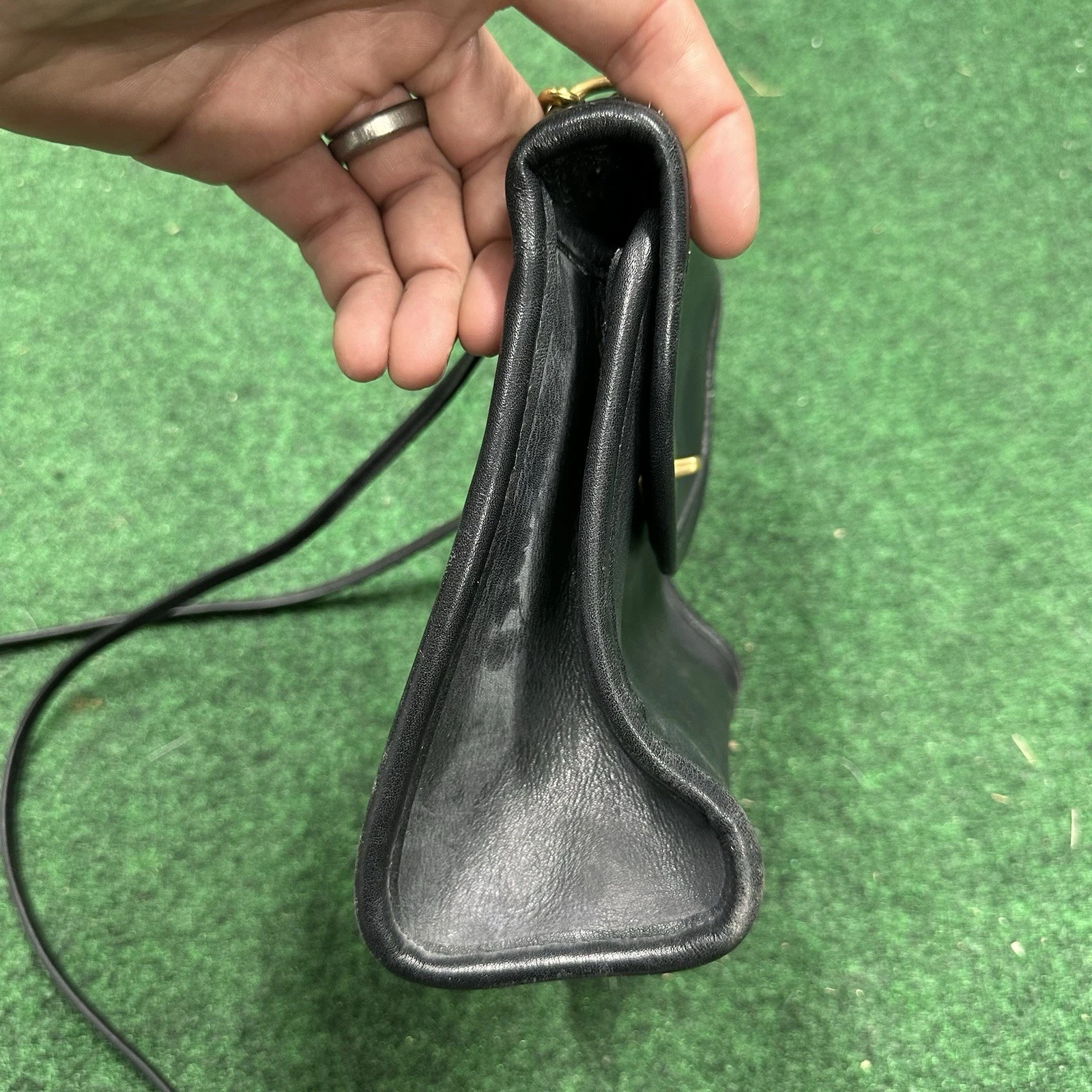 Borsa a tracolla vintage Coach Regina in pelle nera borsa a mano 9983 USA