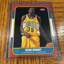 Fleer 2007-08 Kevin Durant #86R-143 Seattle Supersonics Rookie Retro Card. rookie card picture