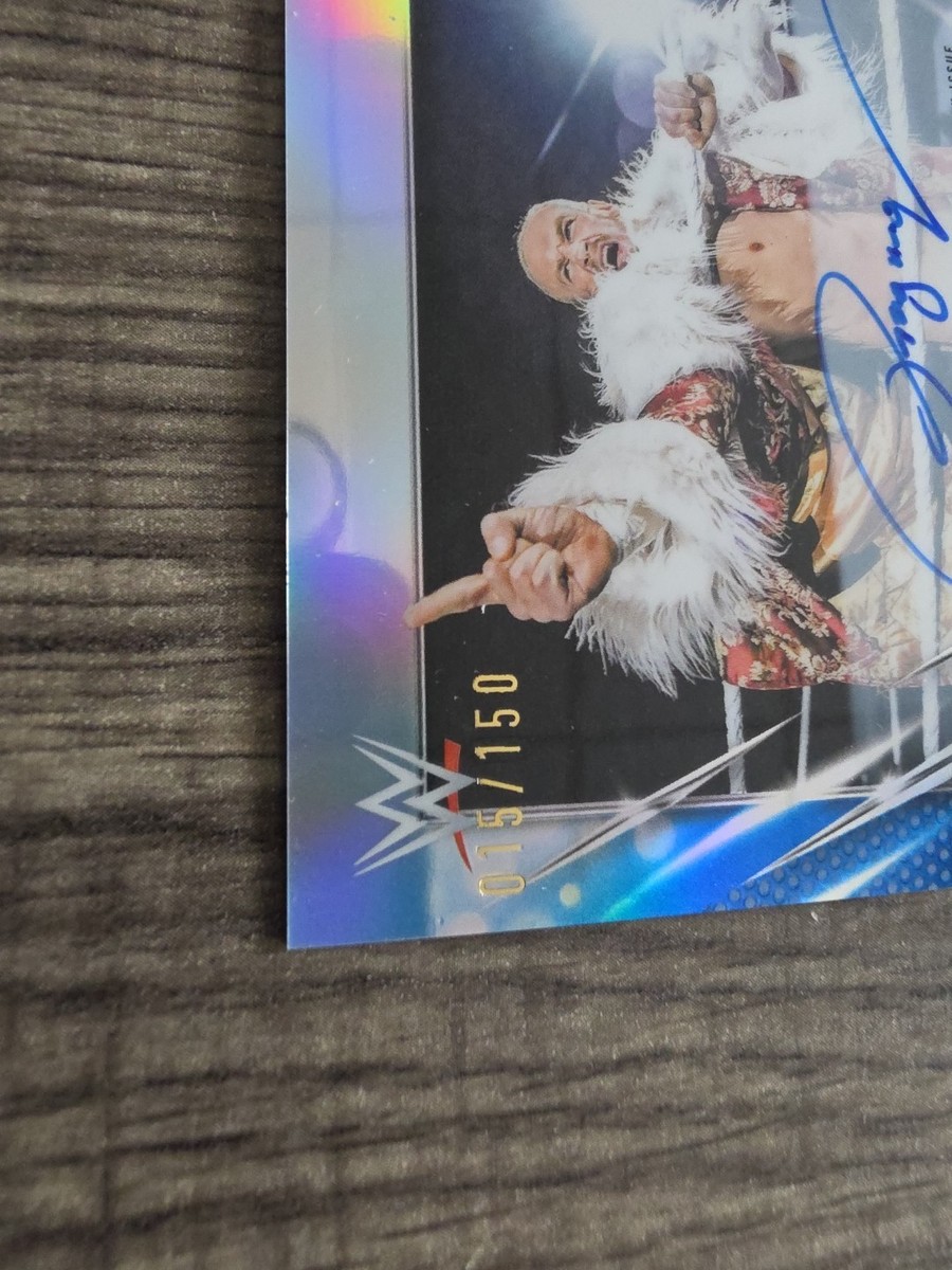 ILJA DRAGUNOV 2026 Topps Chrome WWE Auto Blue Refractor #'d 15/150
