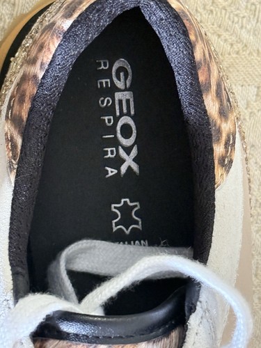 GEOX Women's Sneakers Doralea D25RTB- Off White/ Beige, Size 8 US - Picture 4 of 5