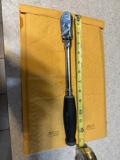 Snap On Tools FHLX80B  3/8" Drive Gray Soft Grip Long Locking Flex Ratchet