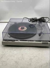Technics Black Silver RCA Cable Dust Cover Record Player Turntable