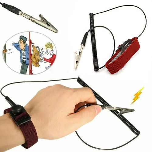 Anti-Static Wrist Band ESD Grounding Strap Prevents Static Build Up ...