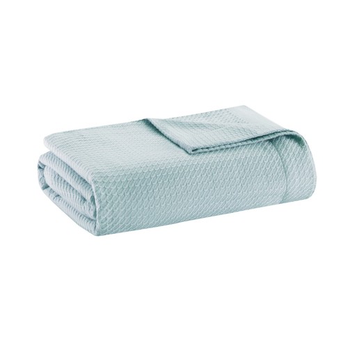 Madison Park Cotton Luxury Blanket Soft Cozy 100%Egyptian Cotton for Bed or Sofa - Picture 38 of 52