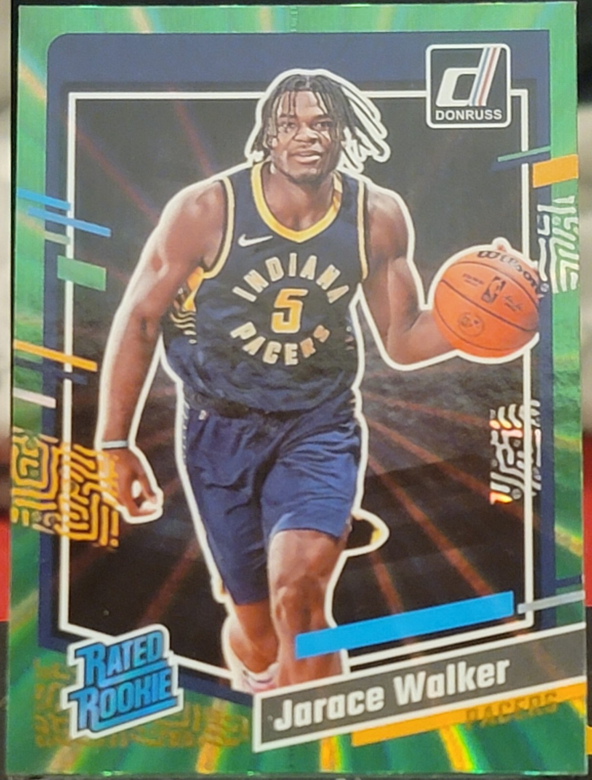 2023-24 Panini Donruss - Rated Rookie Holo Green Laser #207 Jarace Walker (RC)