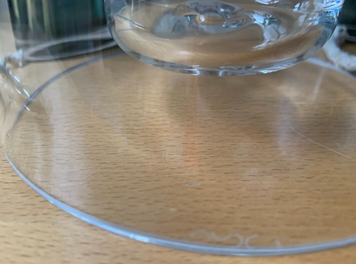 2x NYX, Rare, Modern, Handmade, Glass Oil Lamps, Transparent Green & Clear - Picture 9 of 11