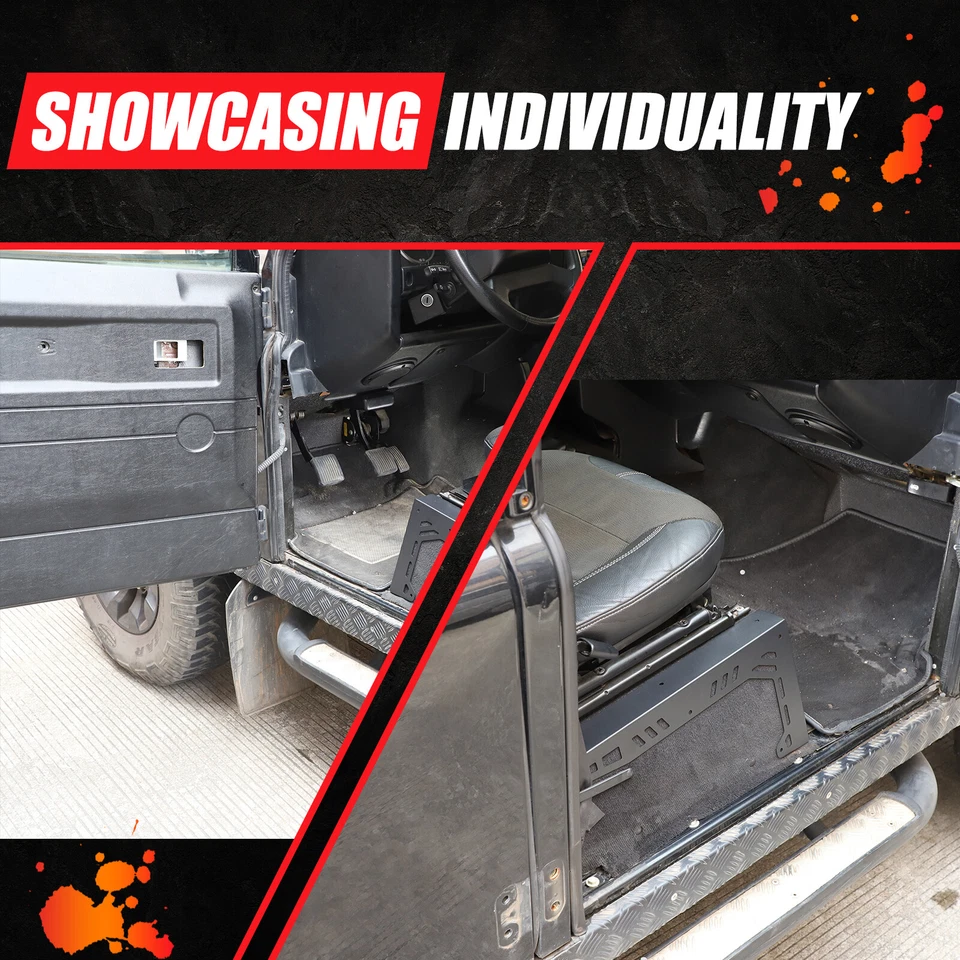 Cubierta protectora de esquina de caja de asiento para Land Rover Defender 110 90 2004-18 aluminio Foto 3 de 4