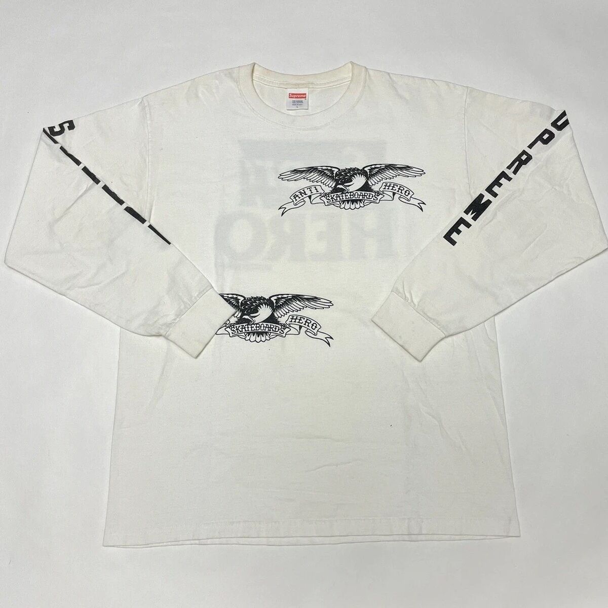 Vintage Supreme x Antihero Long Sleeve Tee Mens Size Large Vintage Supreme x Antihero Long Sleeve Tee Mens Size Large