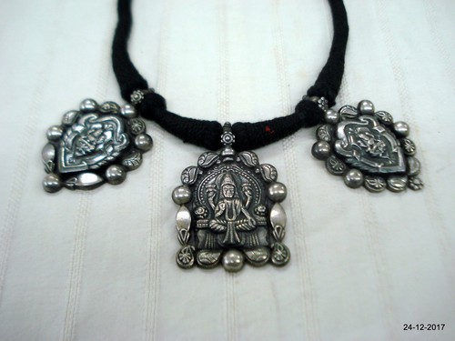 ethnic sterling silver pendant necklace 