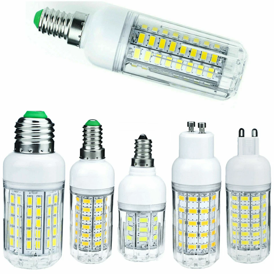 LED Corn Light Bulbs E27 E14 B22 5730 SMD 30W - 90W Equivalent Bright Lamps RML - Image 1 of 4