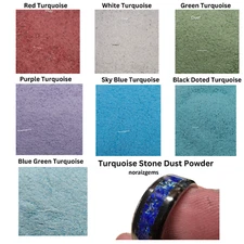 Crushed Turquoise Gemstone Dust Powder Stone Inlay Woodworking, Ring Inlay Sand
