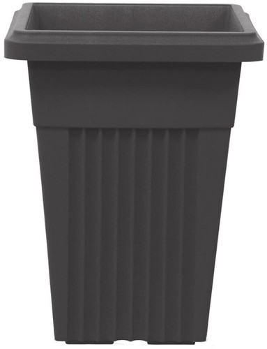55cm Tall Black Large Plant Pot Indoor Outdoor Garden Square Plastic Planter - Picture 2 of 2