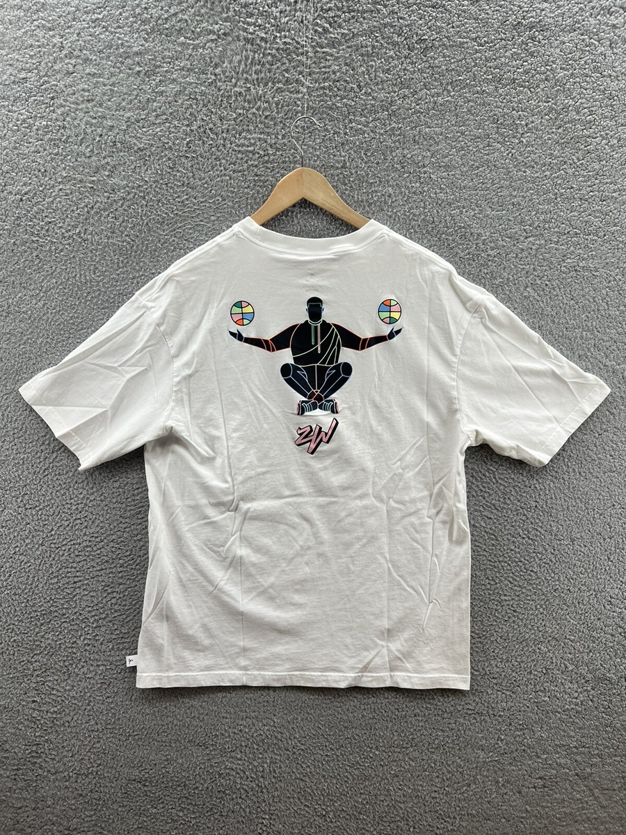 Nike Jordan Zion Williamson White Men's T-Shirt Size Large
