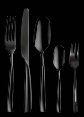 Pintinox ''Infinito Treasure Total Black'' Tafelbesteck Besteck-Set 30 tlg.