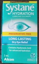 systane Hydration Lubricant Eye Drops Long Lasting Dry Eye Relief 3ml Bottle 