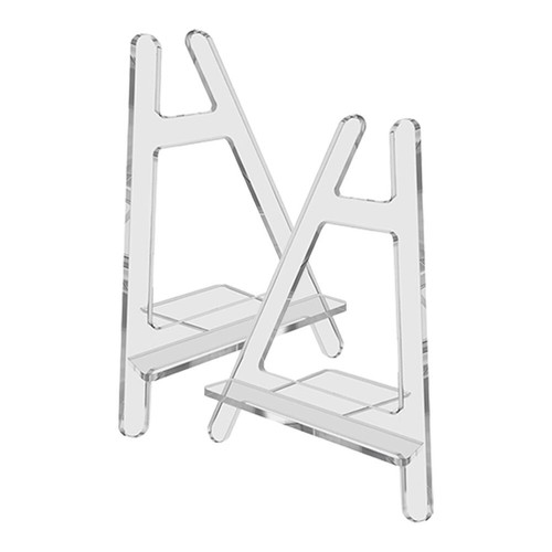 2 Pcs Ständer Aus Acryl Mobiler Ausstellungsstand Handyhalter Für Den Tisch - Zdjęcie 5 z 12