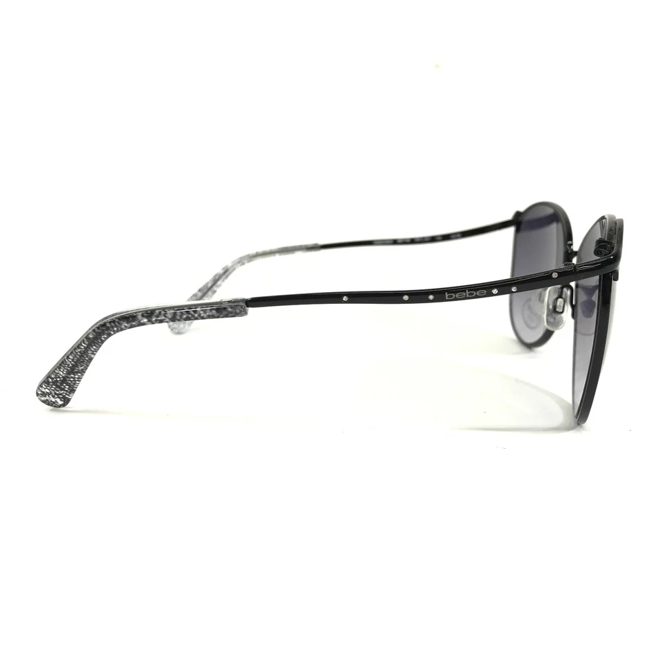 Bebe 太阳镜 BB7146 001 JET OBSESSED 黑色水晶镜框紫色镜片 — 第 4/4 张图片