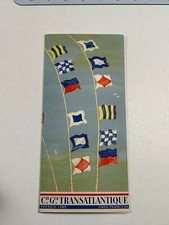 Ship Ephemera Cie Gel Transatlantique French Line List of Passengers 1959