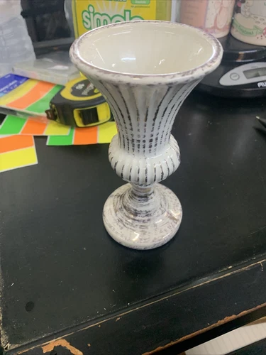 Vintage~HAEGER~Mini Pedestal/Ribbed Vase~#312