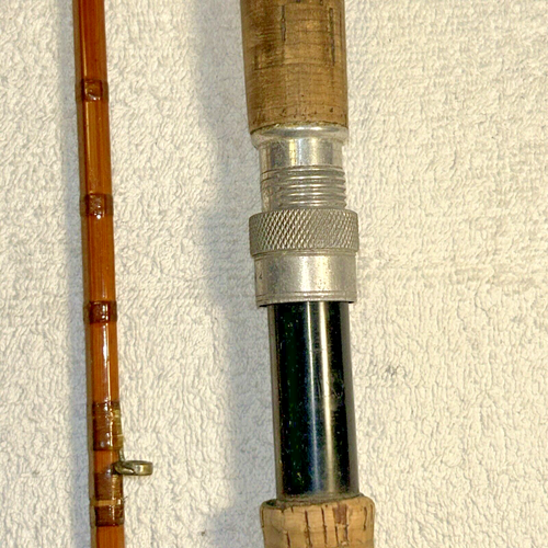 Split Cane Spin Fly Rod JS Sharpe of Aberdeen The Magnet No.3 8’ 2 piece Vintage - Picture 21 of 24