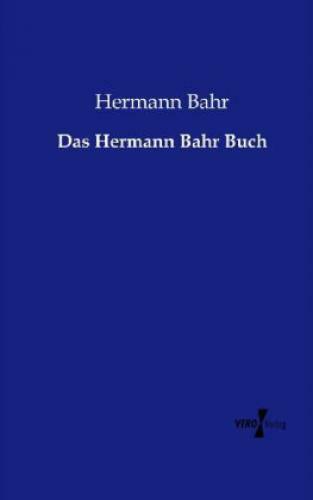 Thumbnail - Das Hermann Bahr Buch 2334
