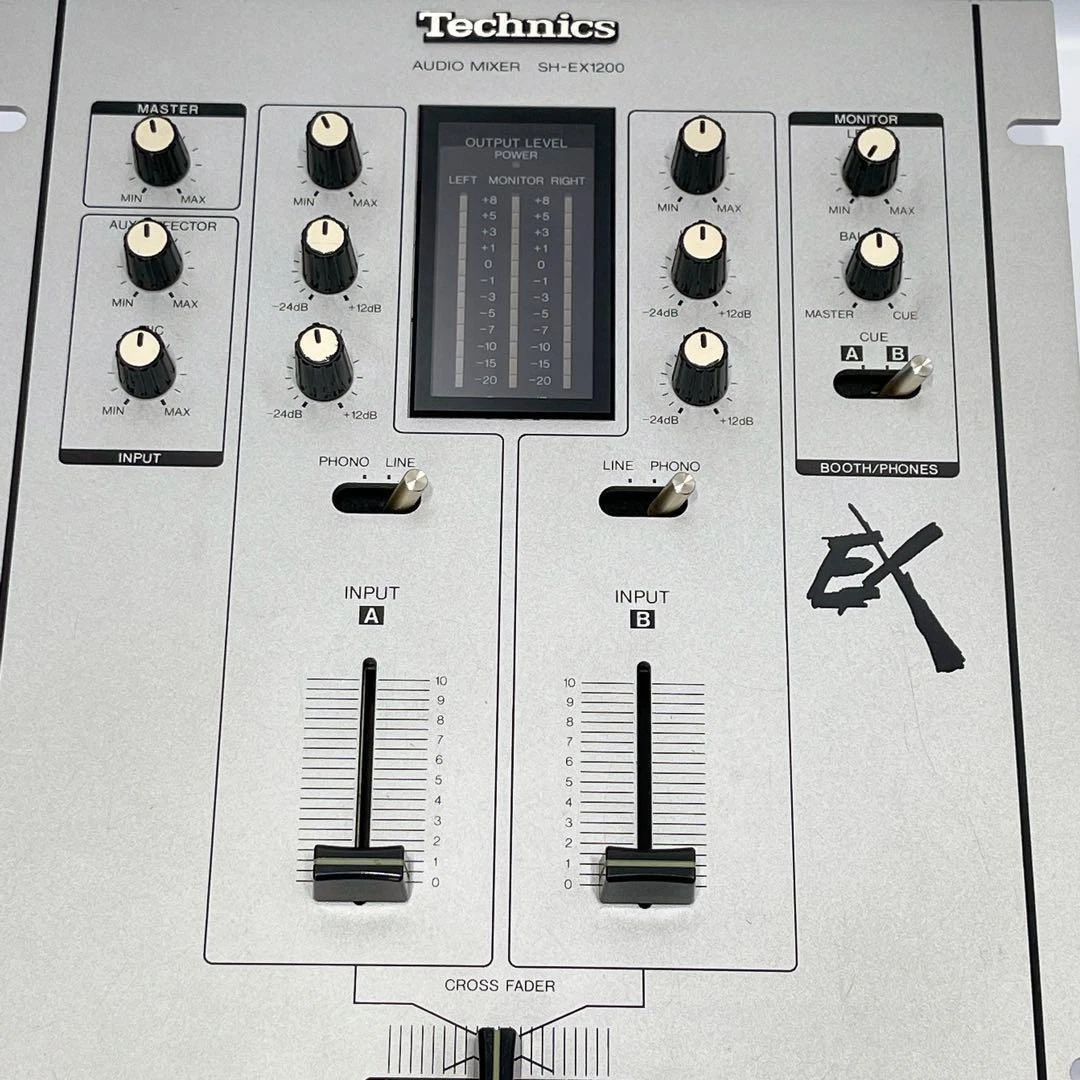 Technics SH-EX1200 silver Audio Mixer DJ Mixer SL-1200 From Japan