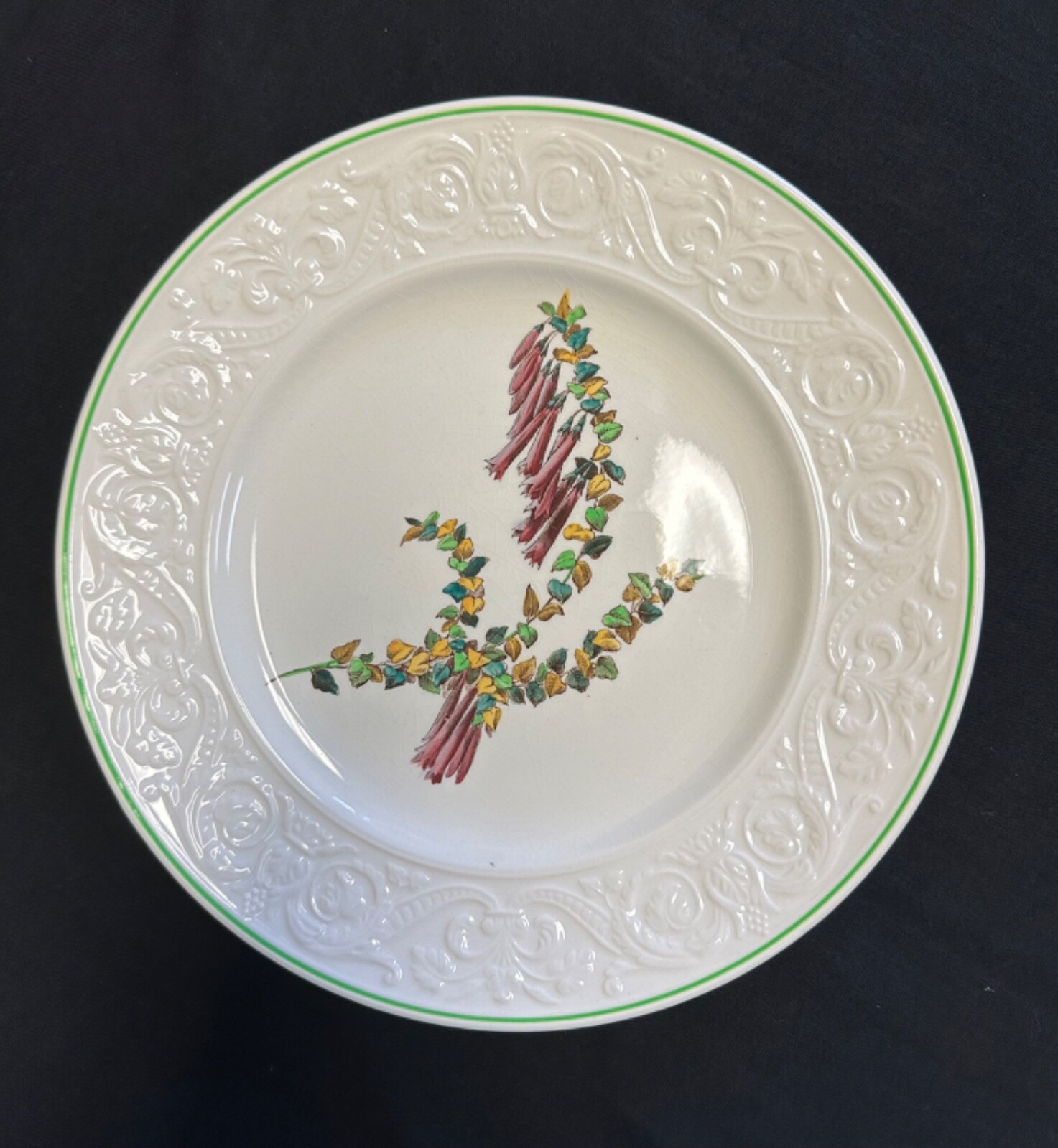 Spode Copeland England Botanical Plate 9 3/8 Spode Copeland England Botanical Plate 9 3/8
