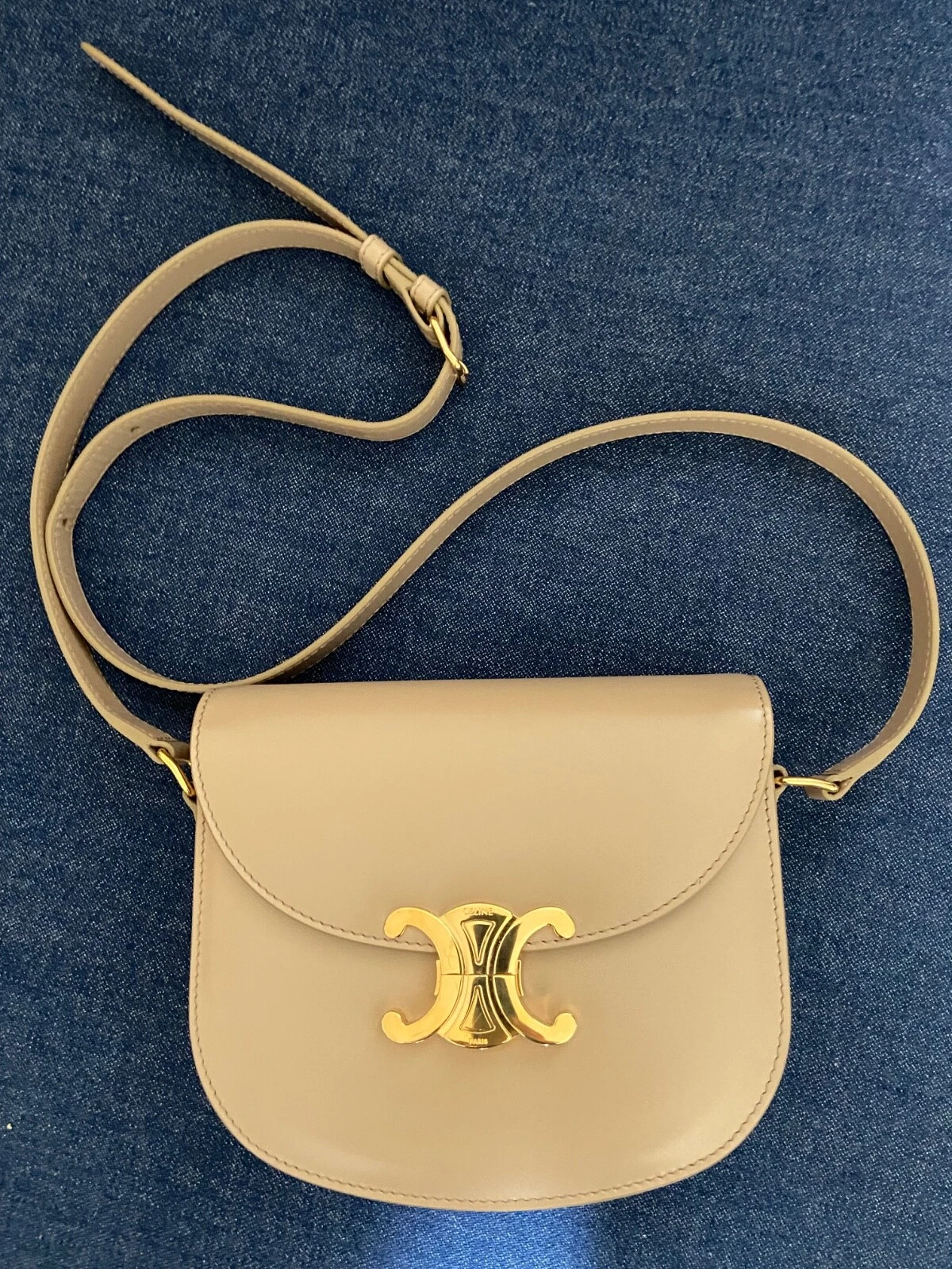 Celine — Authentic CELINE Teen Besace Triomphe Shoulder Bag