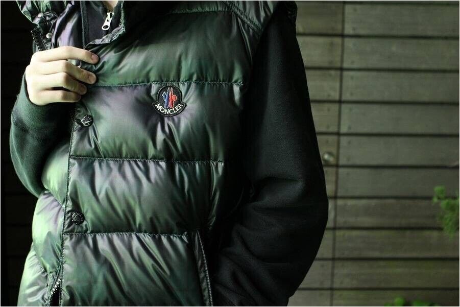Genuine Moncler CORBIER Checkered Down Vest Dark Green 1 Genuine Moncler CORBIER Checkered Down Vest Dark Green 1
