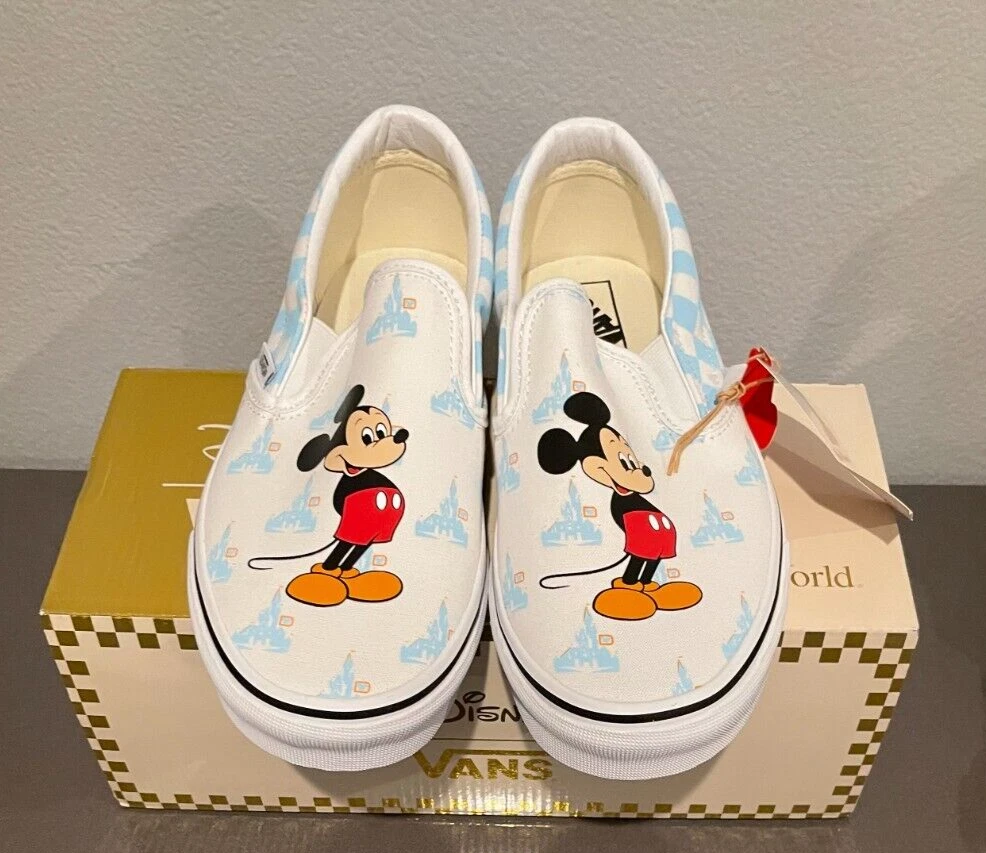Nuove scarpe 50° anniversario VANS Walt Disney World Park. Taglia 8M 9 5W