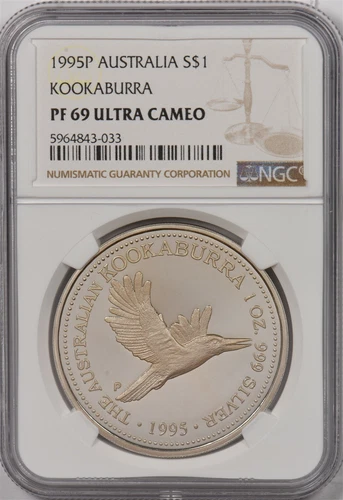 Australia 1995 P Dollar silver Kookaburra animal NGC PF69UC NG1304 combine shipp