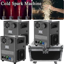 U`King Cold Spark Machine 1200W Stage Effect DMX Firework DJ Wedding Show 1-6pcs